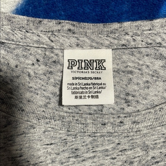 PINK Victoria's Secret Heather Gray Kids Tee - Picture 4 of 4
